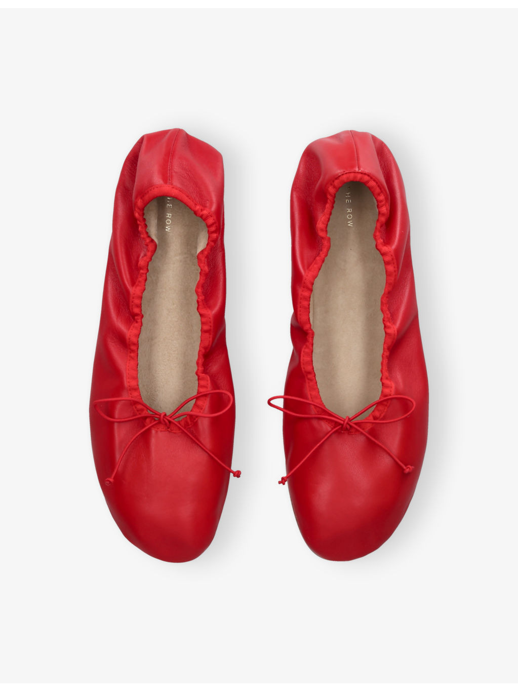 Round Leather Ballet Flats - 2