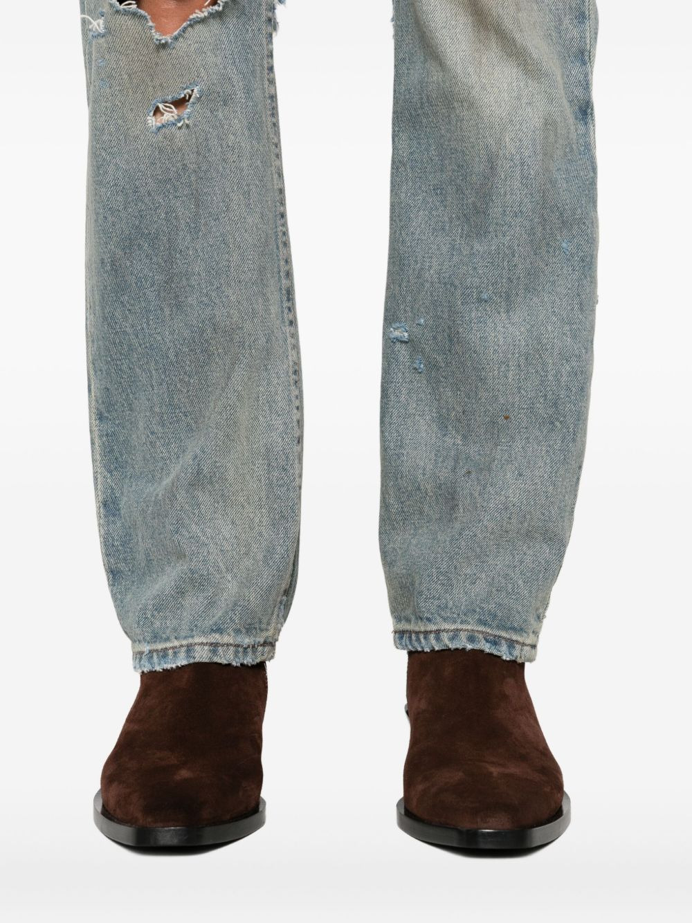 distressed-effect jeans - 5