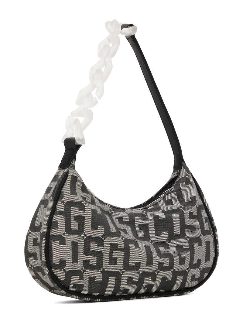 GCDS Black Monogram Bag outlook