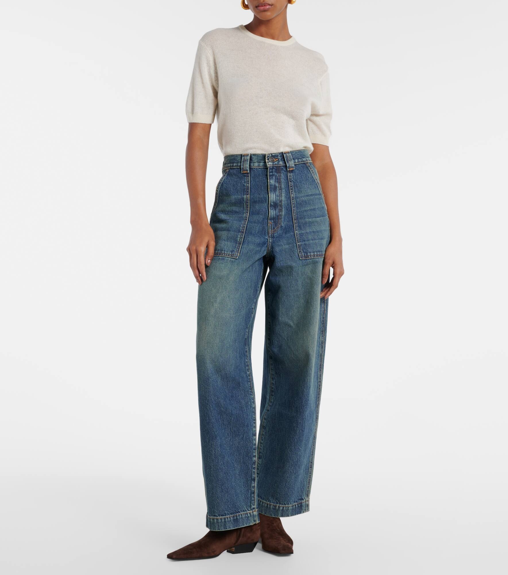 Hewitt high-rise straight jeans - 7