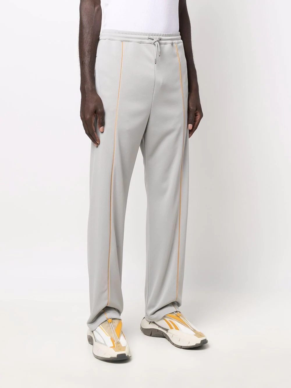 drawstring straight-leg track pants - 3