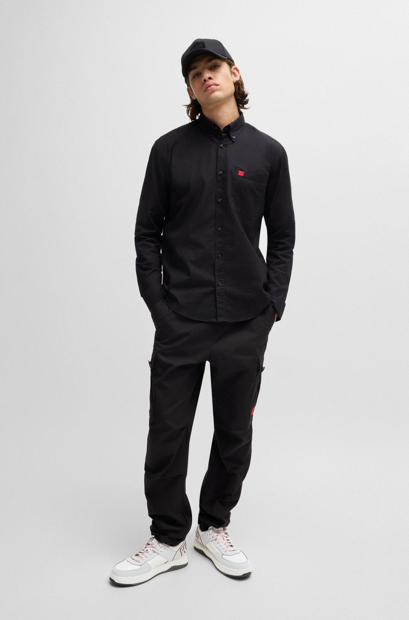 HUGO MIXED-MATERIAL TRAINERS WITH TWO SETS OF LACES outlook