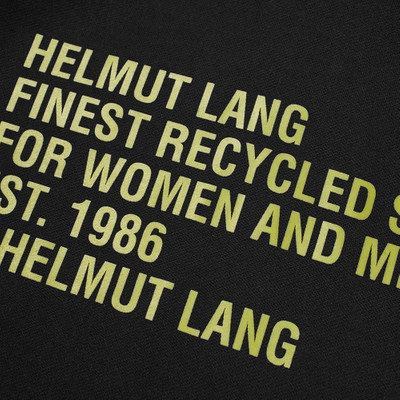 Helmut Lang Helmut Lang Recycled Label Popover Hoody outlook