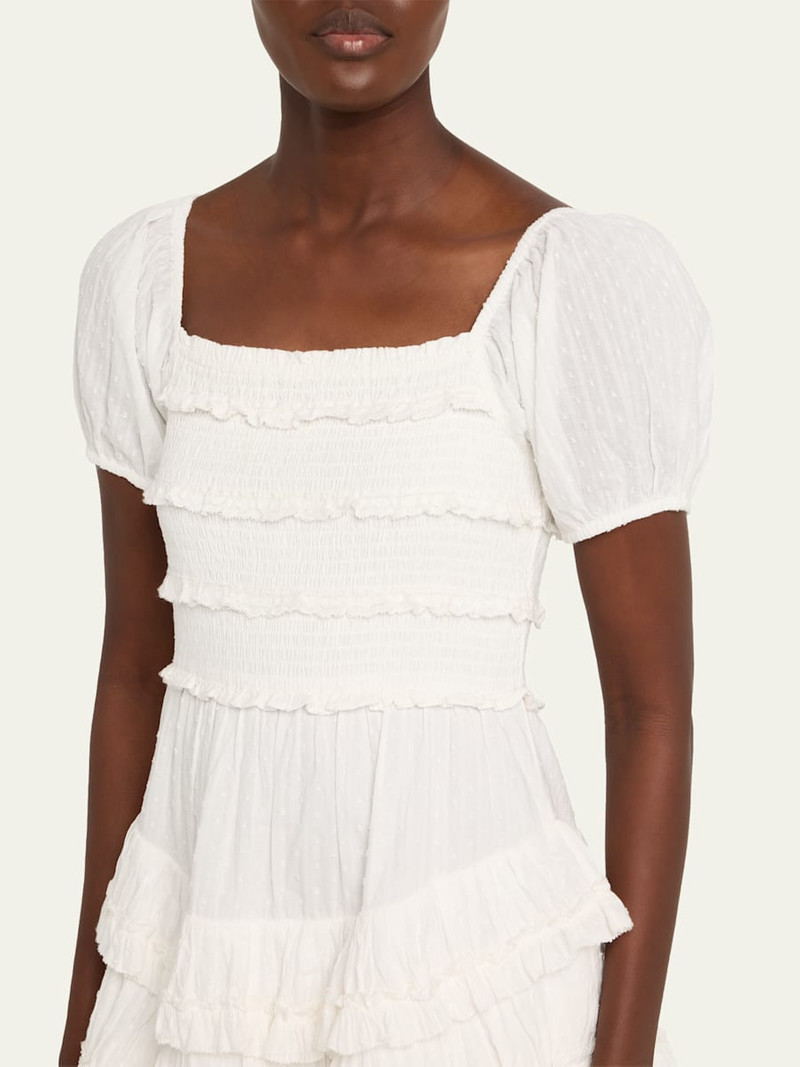 Fellows Cotton Ruffle Mini Dress 5