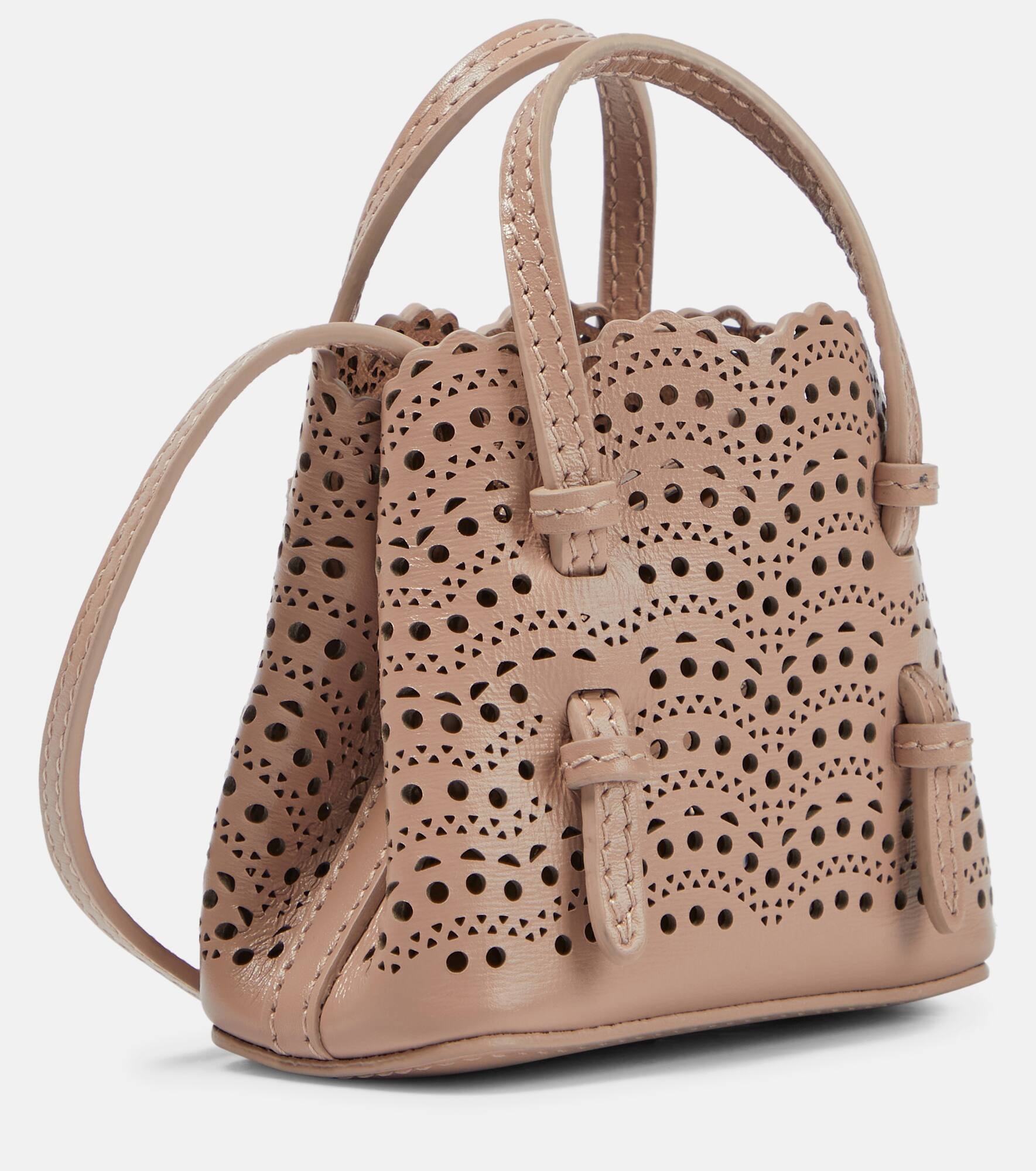 Le Mina Mini leather crossbody bag - 4