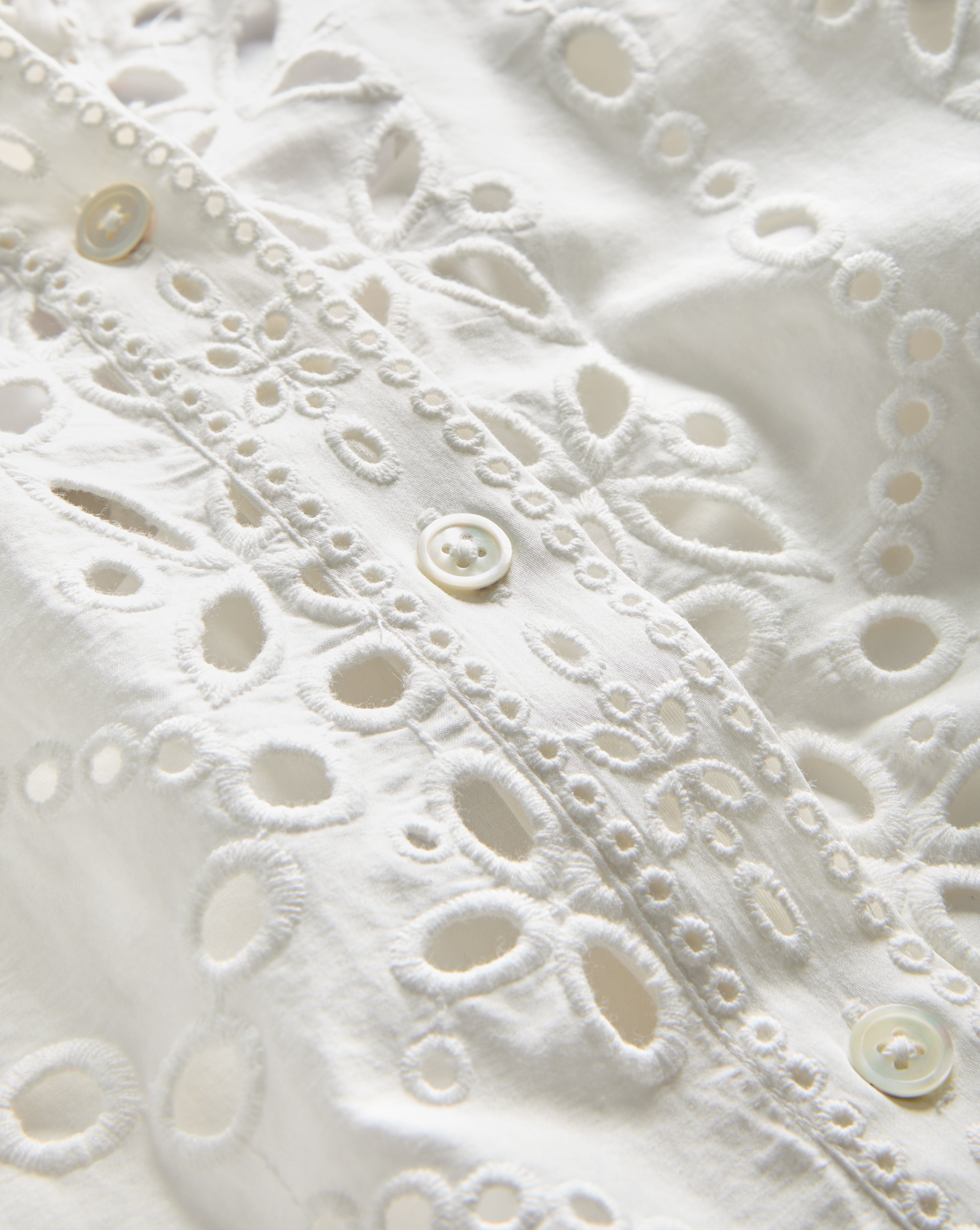 SUMATRA COTTON EYELET DRESS - 5