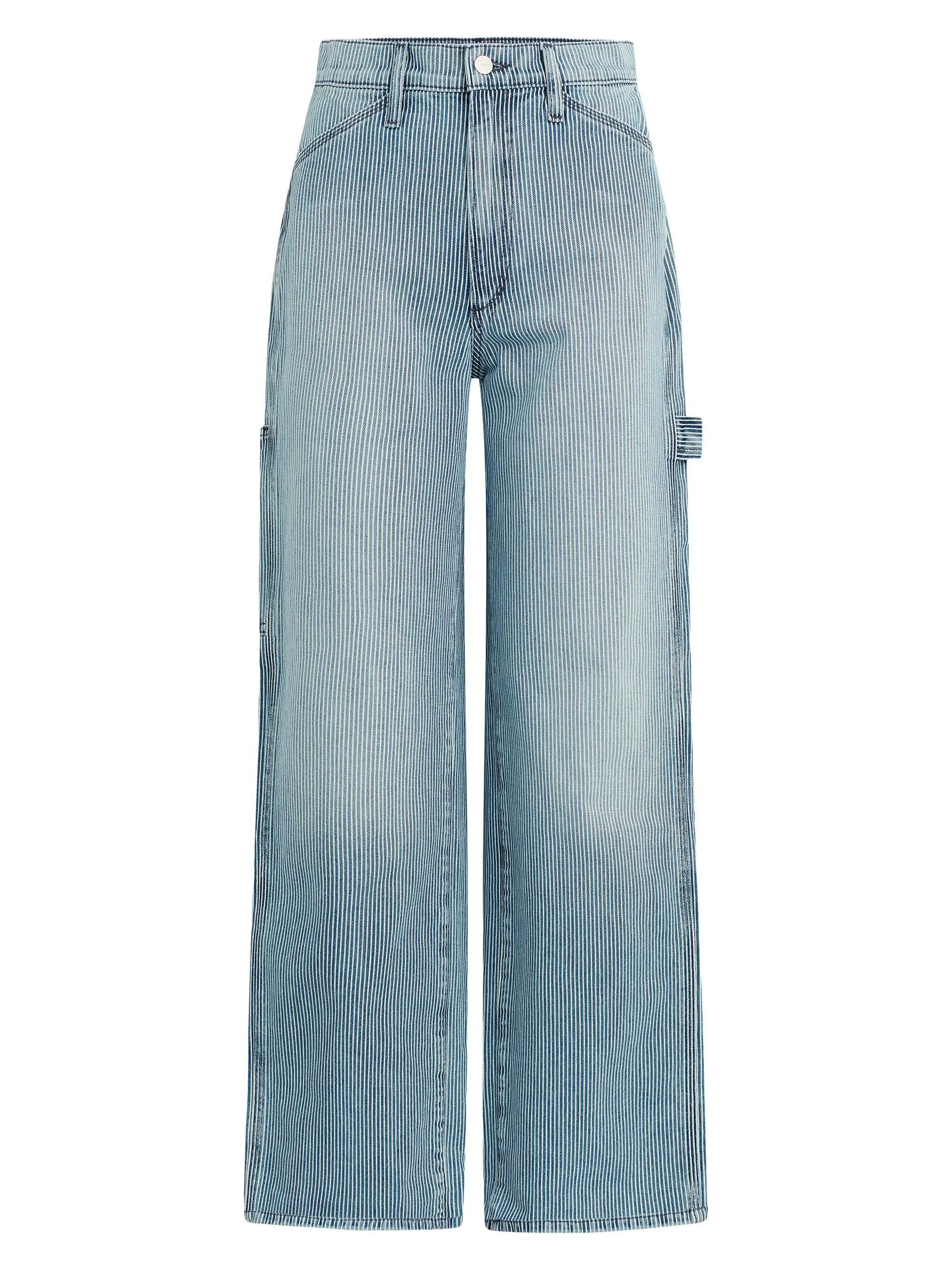 Women's The Baggy Carpenter Striped Denim Pants - Railroad - 1