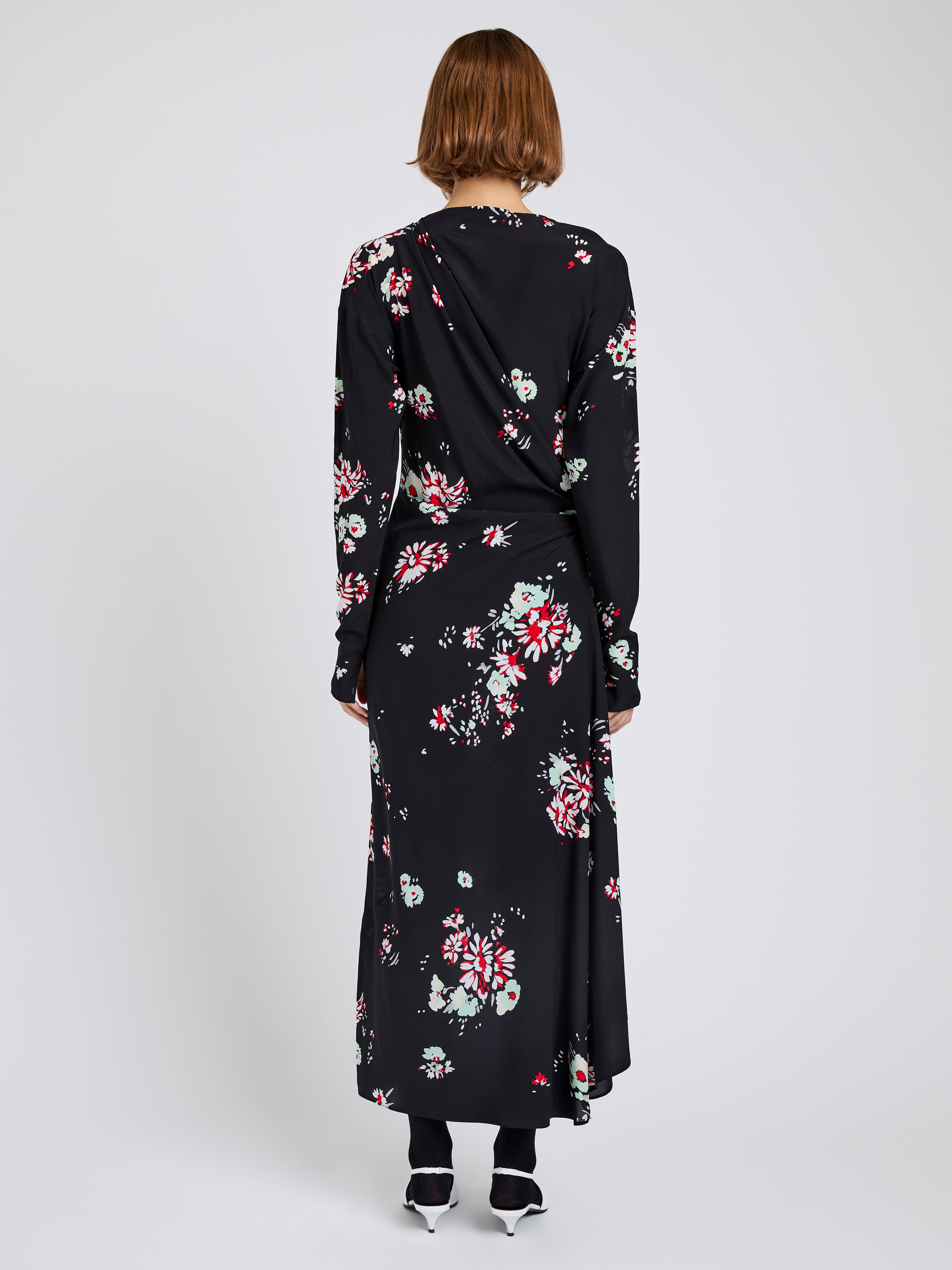 Trudie Dress in Printed Silk Viscose - 4