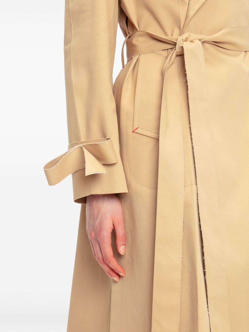 Raglan belted trench coat - 5