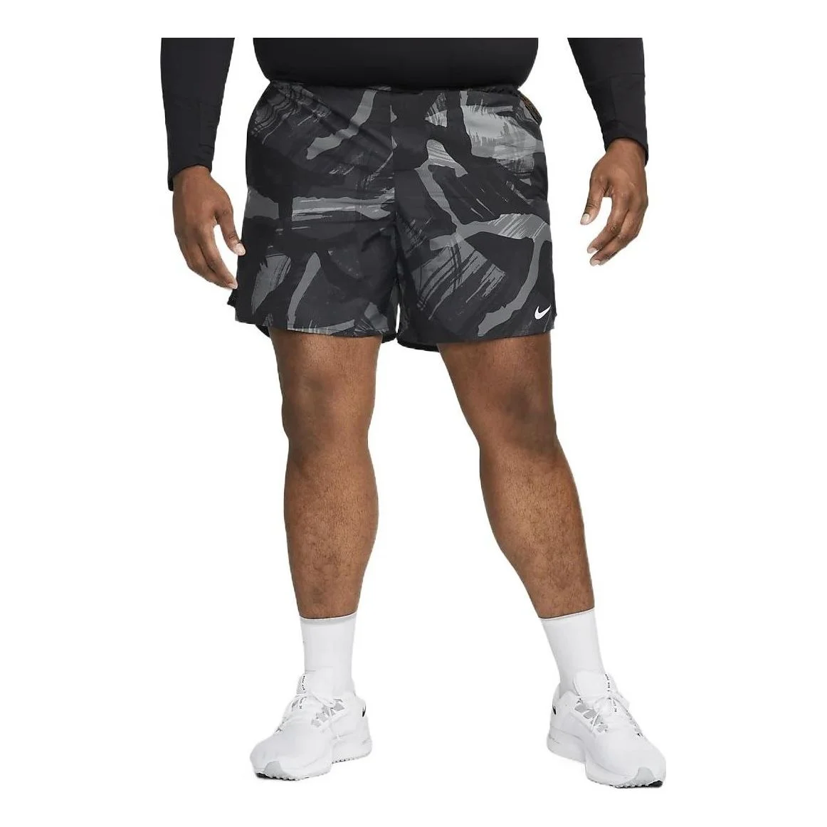 Nike Challenger Camo Shorts 'Black' DQ4727-010 - 1