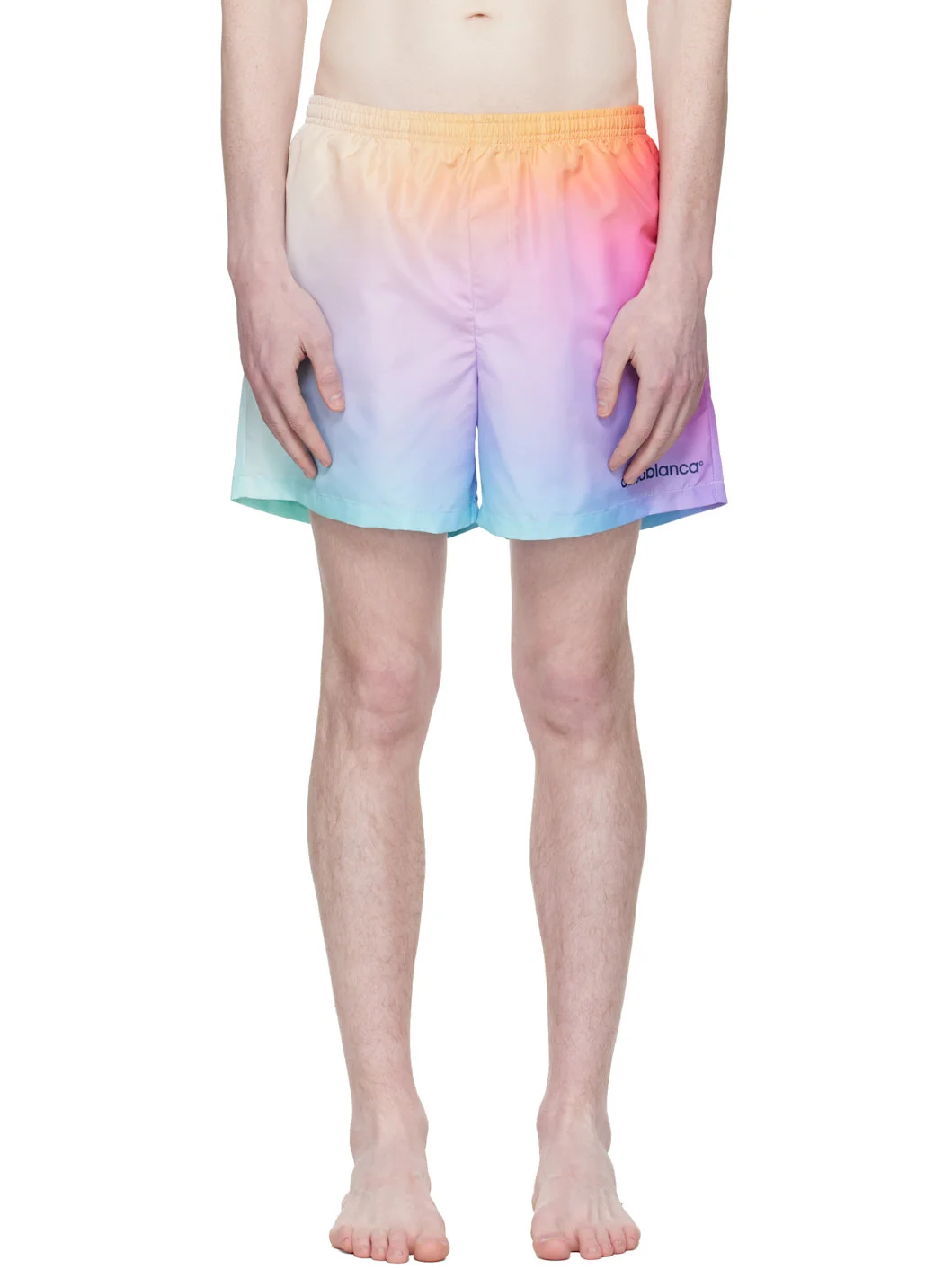Multicolor Gradient Printed Swim Shorts - 1