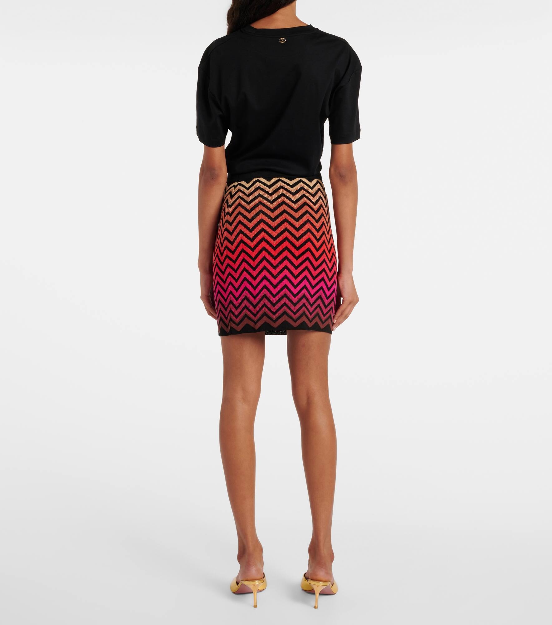 Zig Zag cotton-blend miniskirt - 3