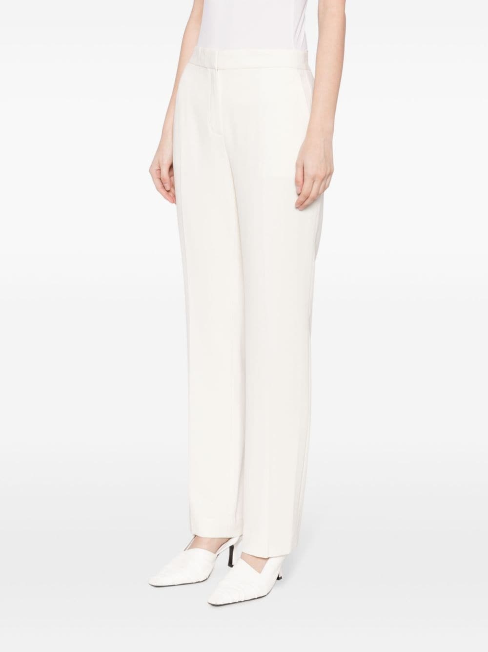 slim-cut tailored trousers - 3