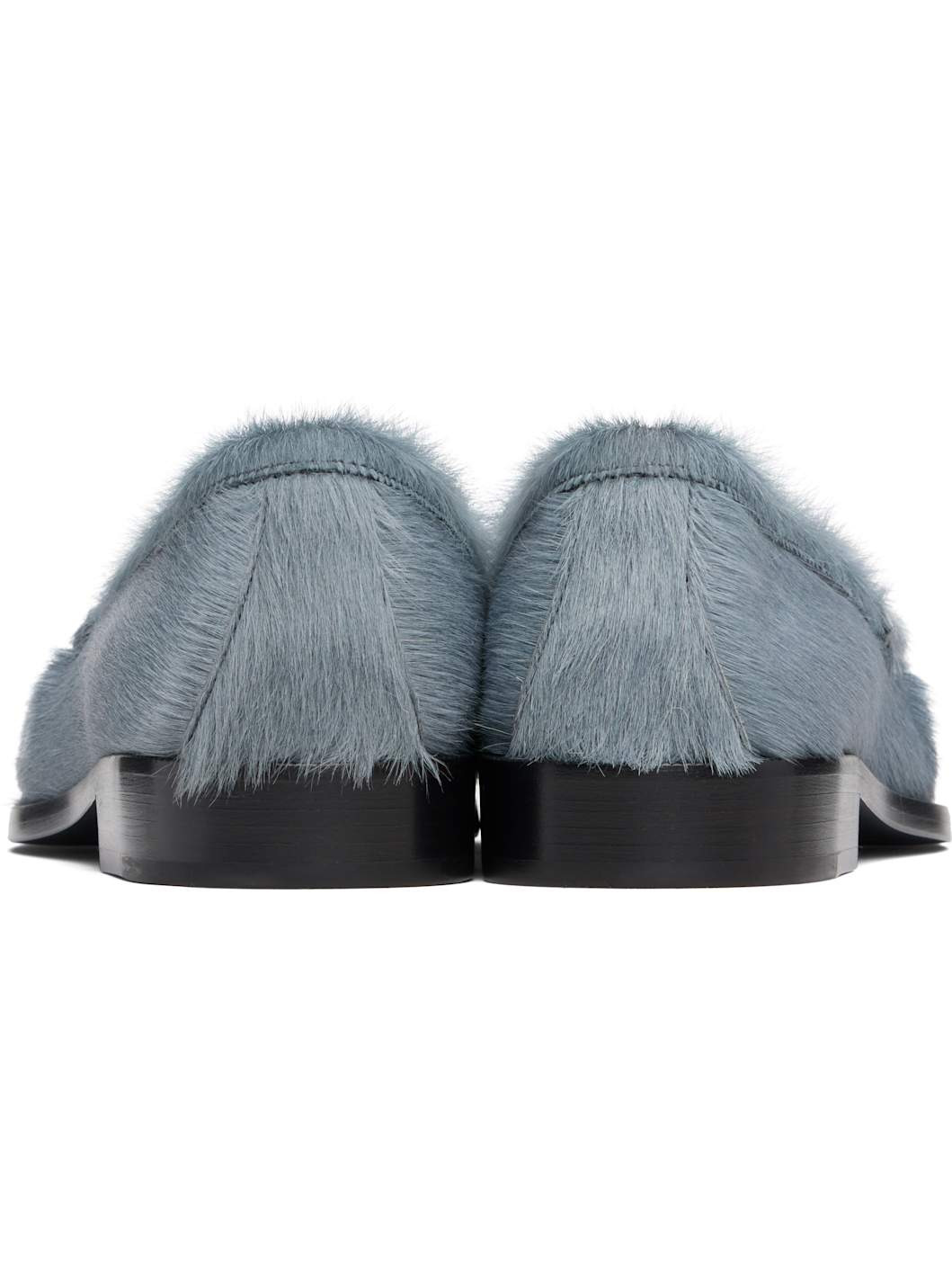 Blue Ponyhair Loafers - 2