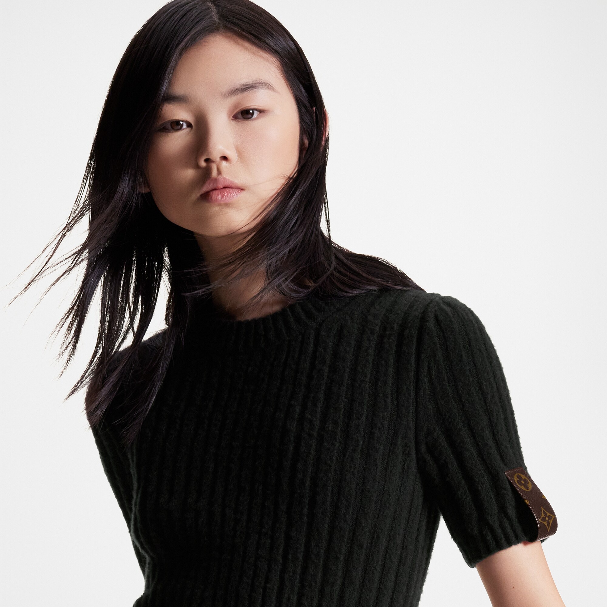 Brushed Ribbed Knit Top - 4
