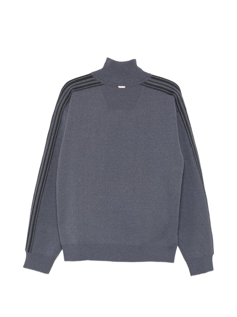 JUUN.J striped-detail zip-up sweatshirt outlook