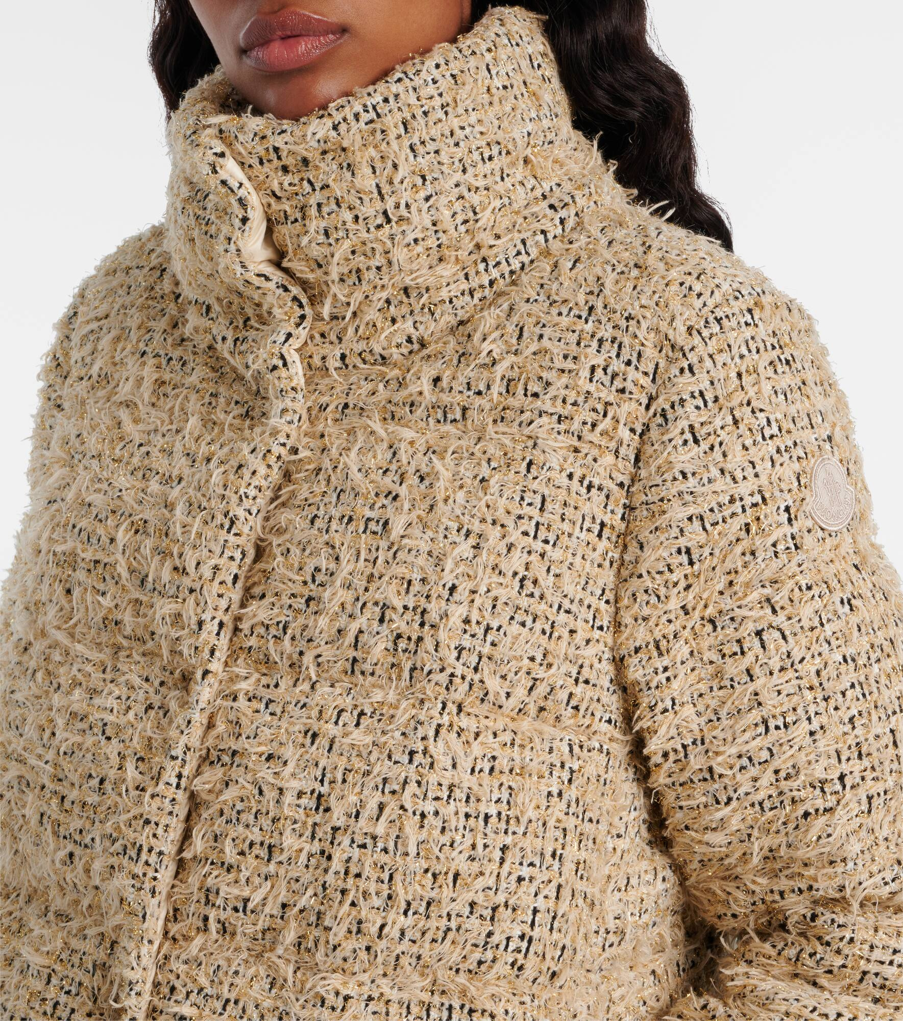 Cochelle checked tweed down jacket - 4