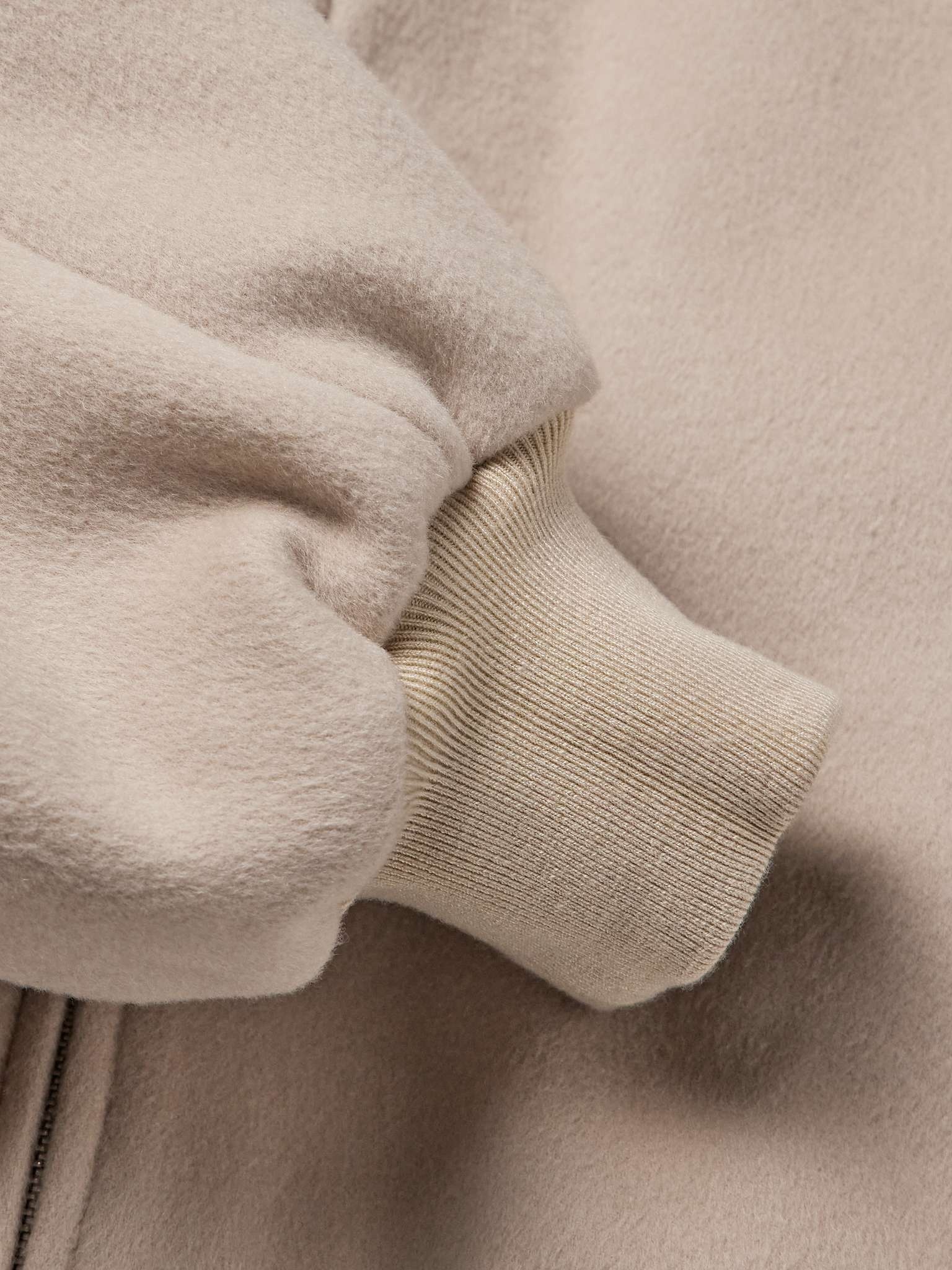 Wool-Blend Felt Bomber Jacket - 5