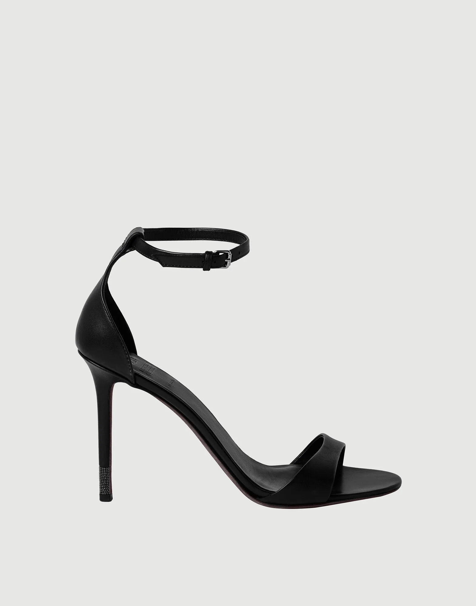 Nappa leather heels with monili - 1