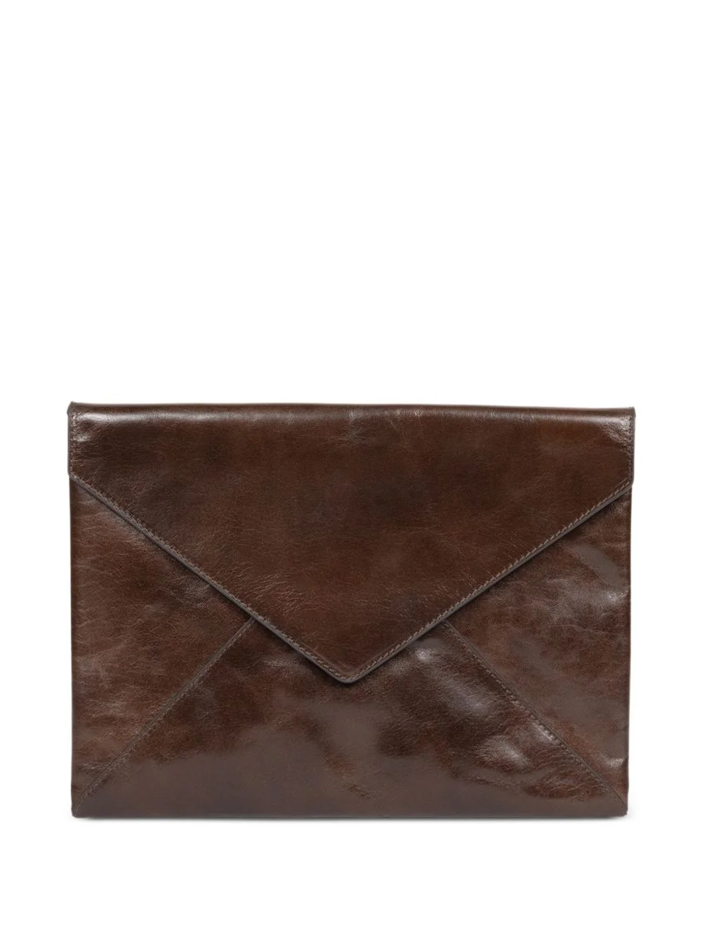 leather clutch bag - 1