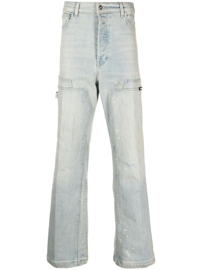 straight-leg panelled jeans 1