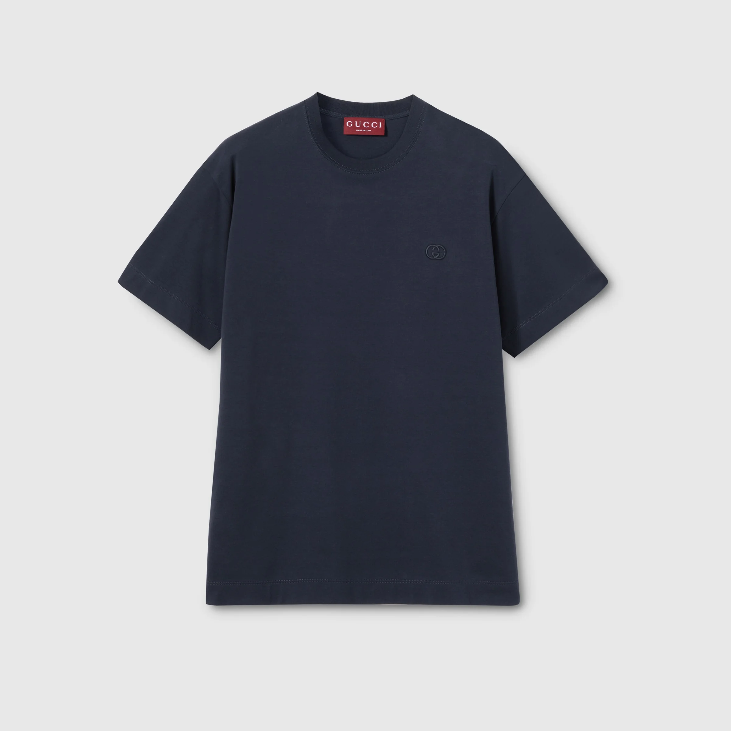 Cotton jersey T-shirt with embroidery - 1
