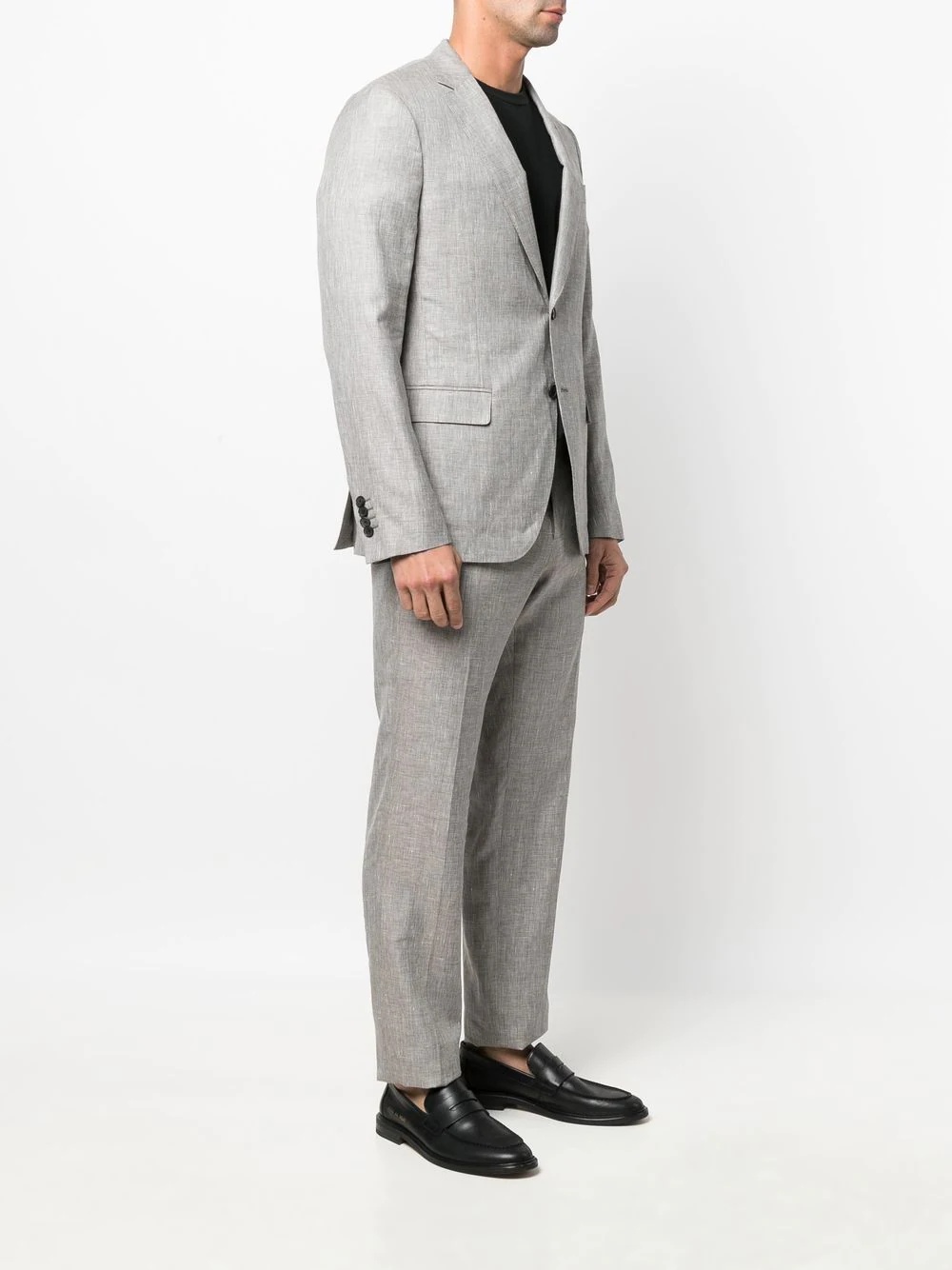 single-breasted tailored suit - 3