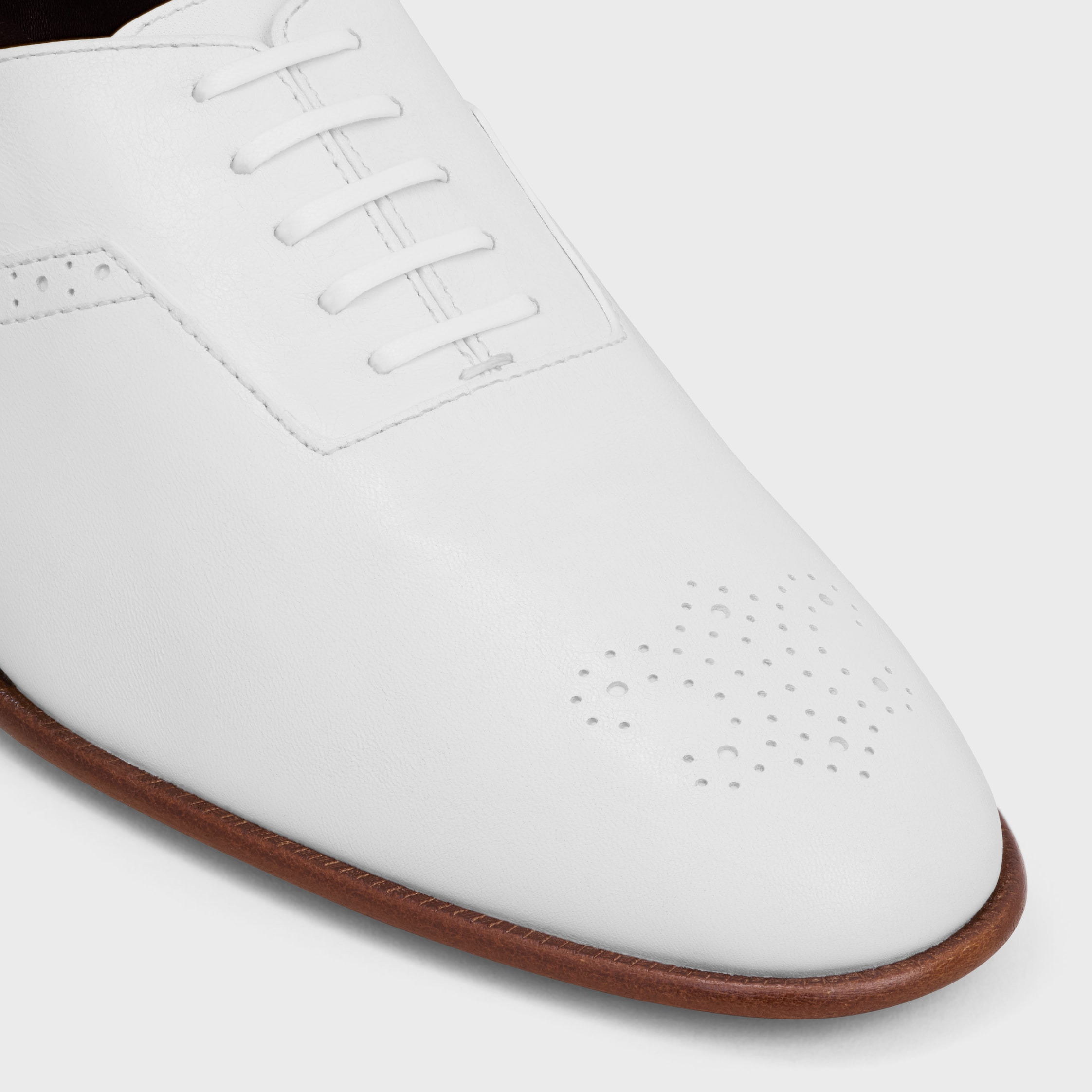 CELINE AUCOURT PERFORATED OXFORD IN KIDSKIN - 4