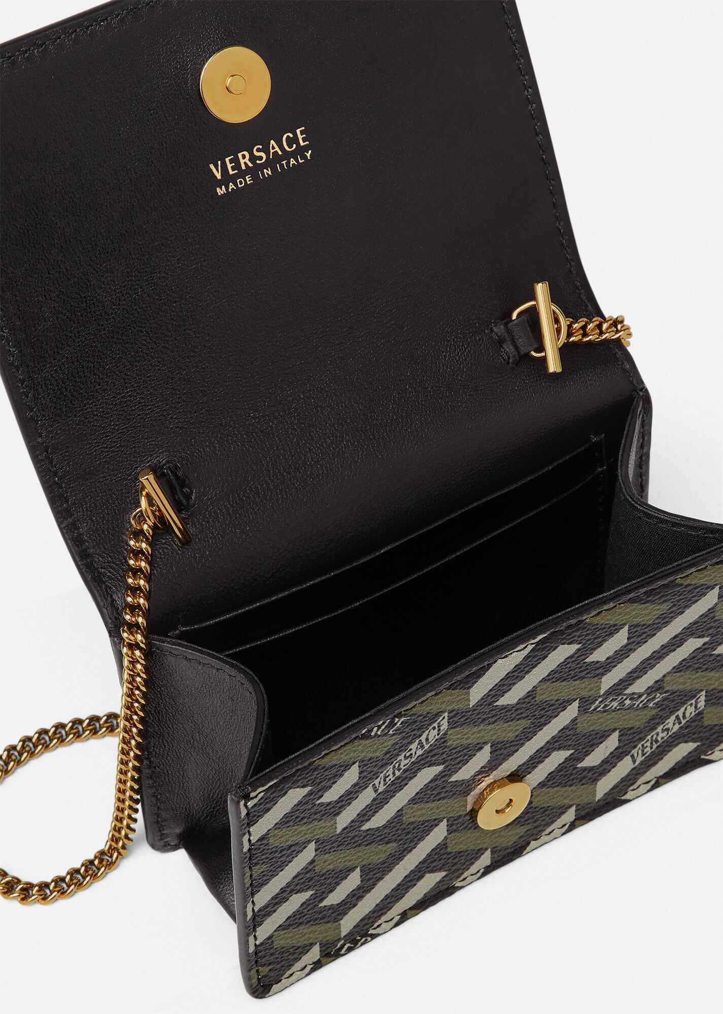 Virtus La Greca Print Mini Chain Wallet - 5