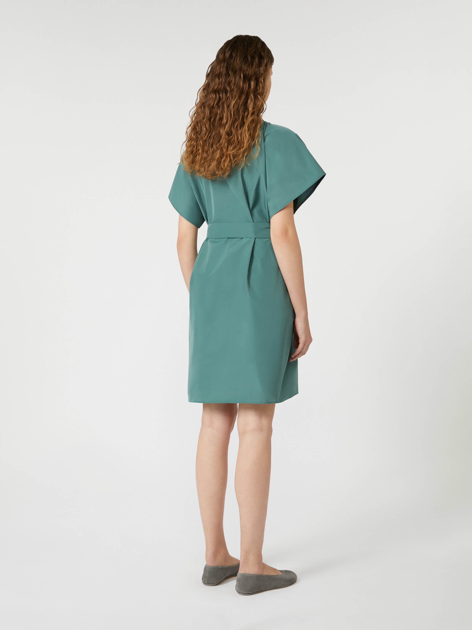 DENIS Short taffeta dress - 4