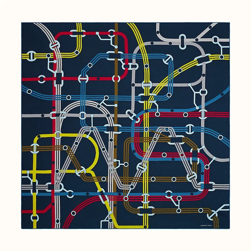 Correspondance Hermes-Paris scarf 100 - 1