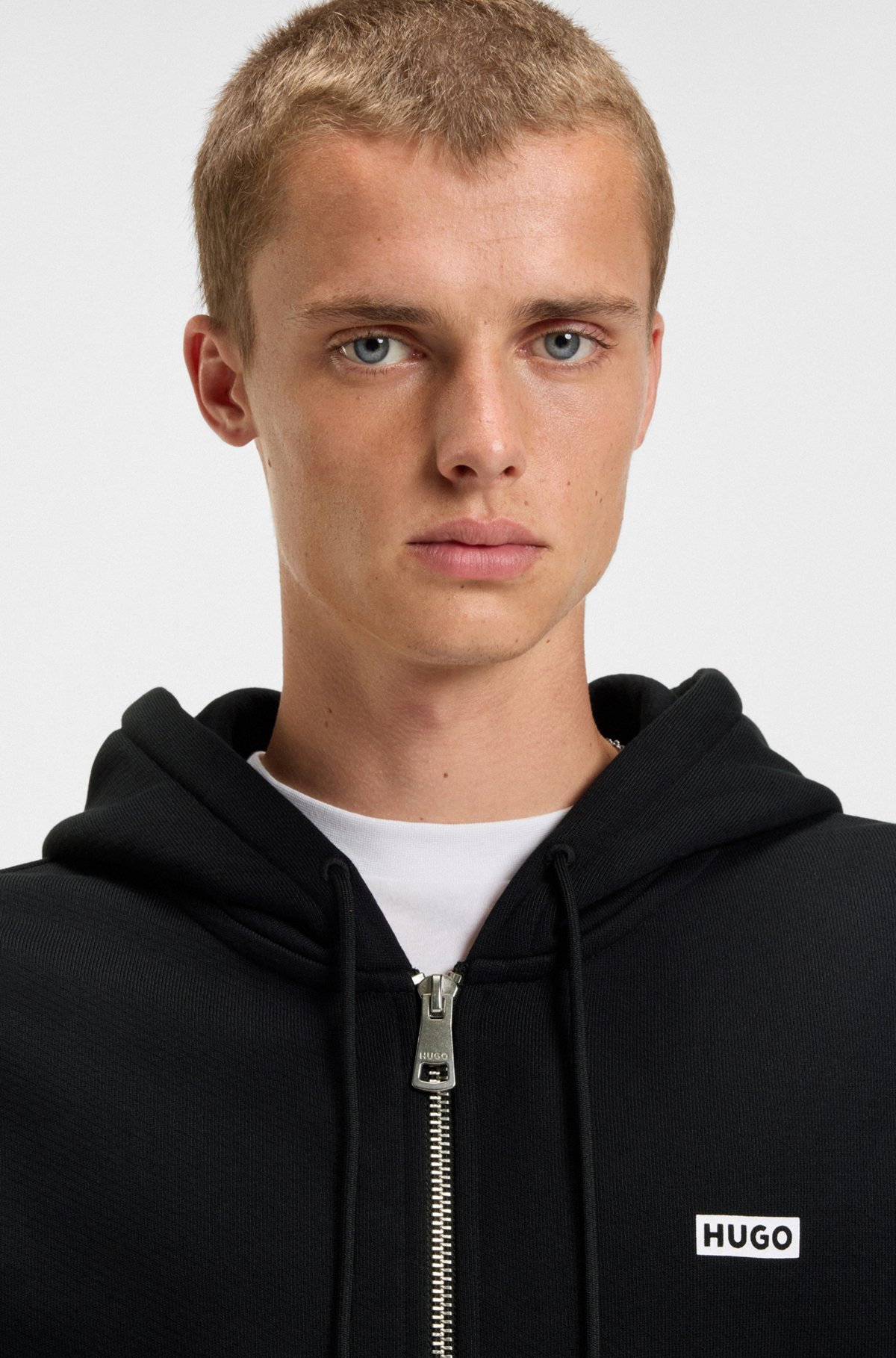 COTTON-TERRY HOODIE WITH LOGO PRINTS - 3