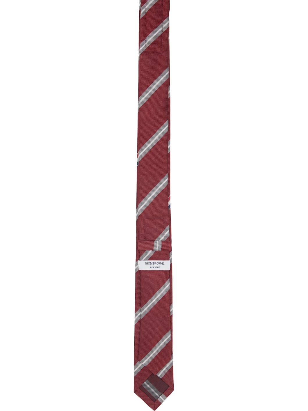 Burgundy Jacquard Classic Tie - 2