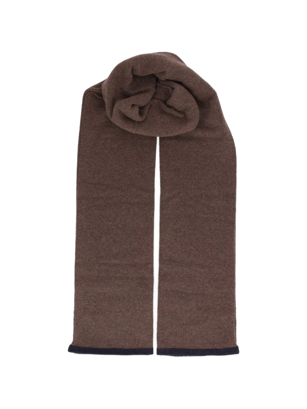 contrast-trim cashmere scarf - 1