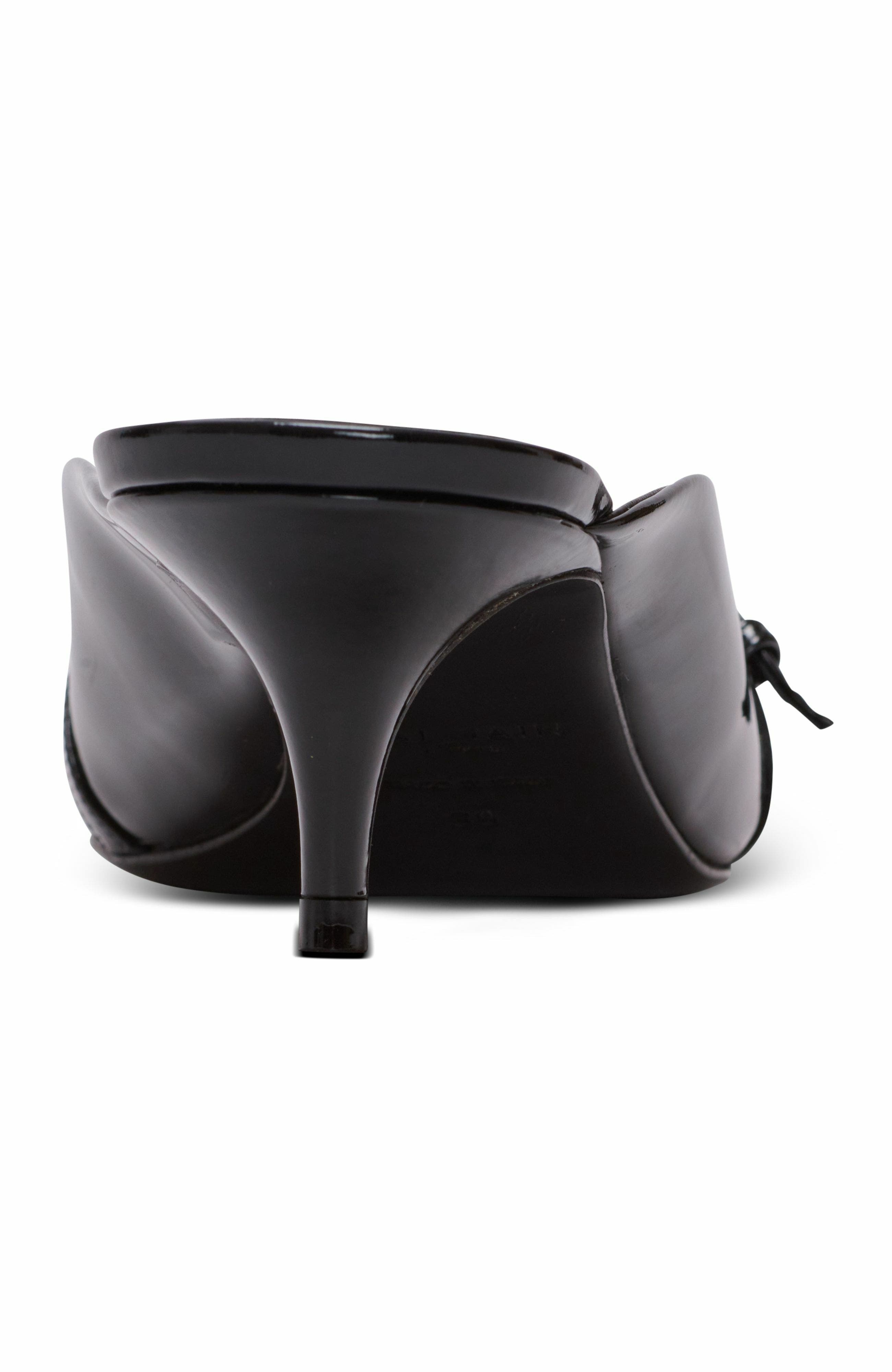 Balmain Sync patent leather mules with pointed toe in Black at Nordstrom - 8