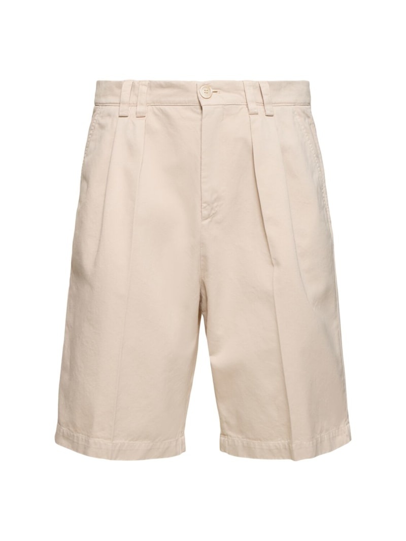 Dyed cotton shorts - 1