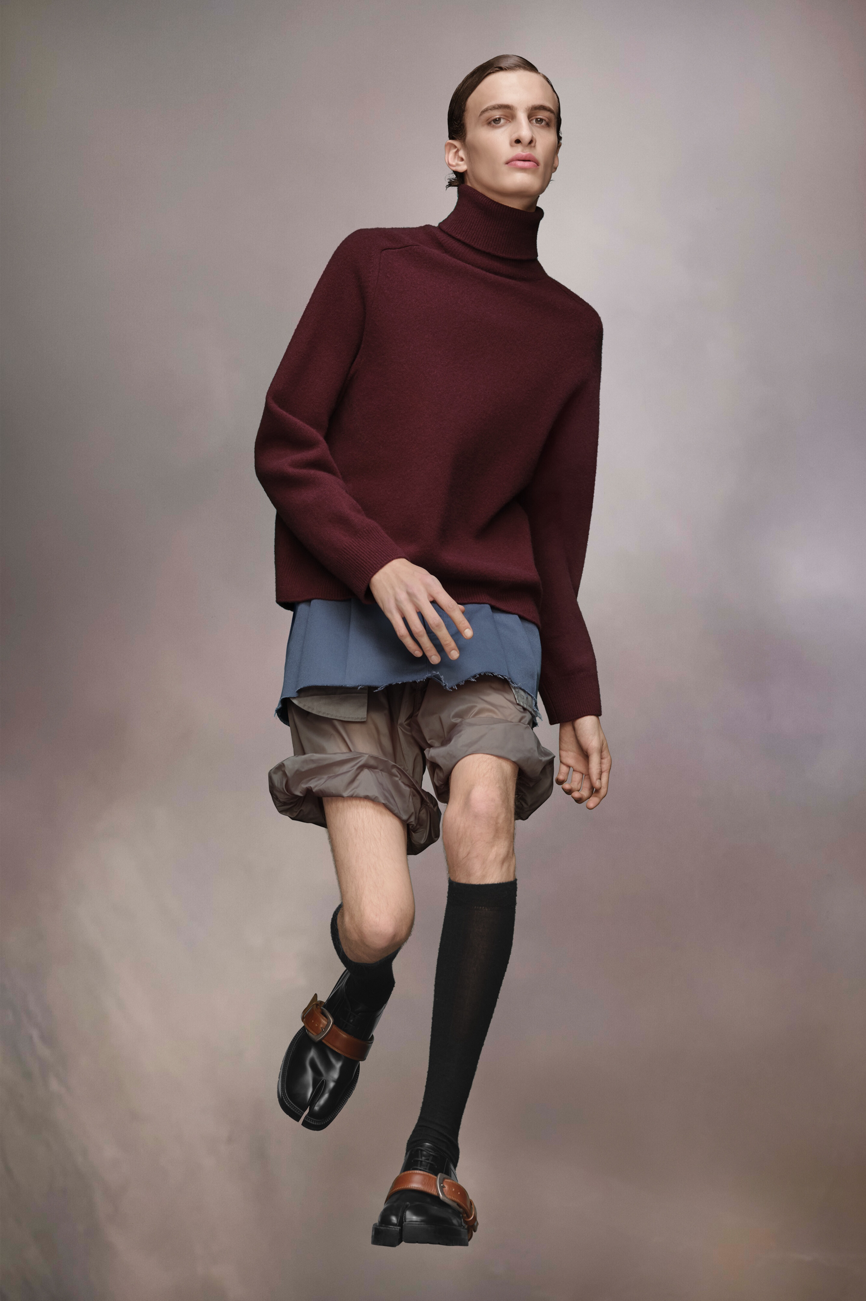Washed Lambswool Roll-Neck Sweater - 3