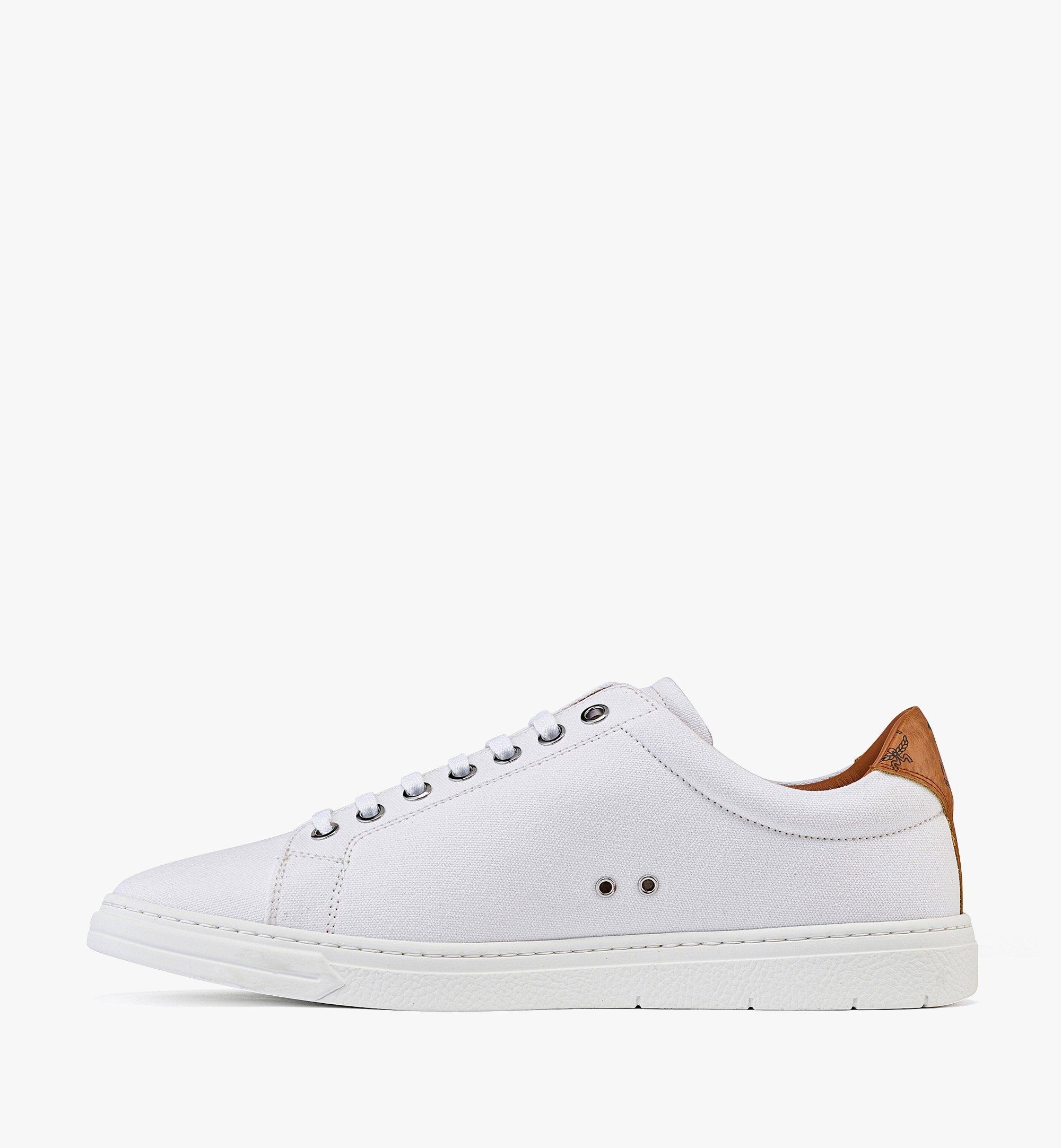 Men’s MCM Essentials Terrain Lo Sneakers in Organic Cotton Canvas - 3