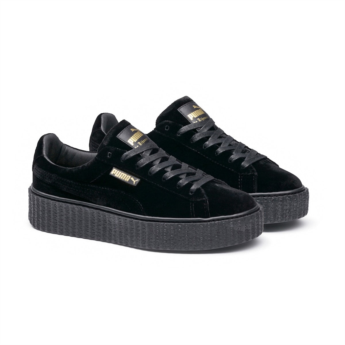(WMNS) PUMA Fenty x Velvet Creeper 'Black' 364466-01 - 3