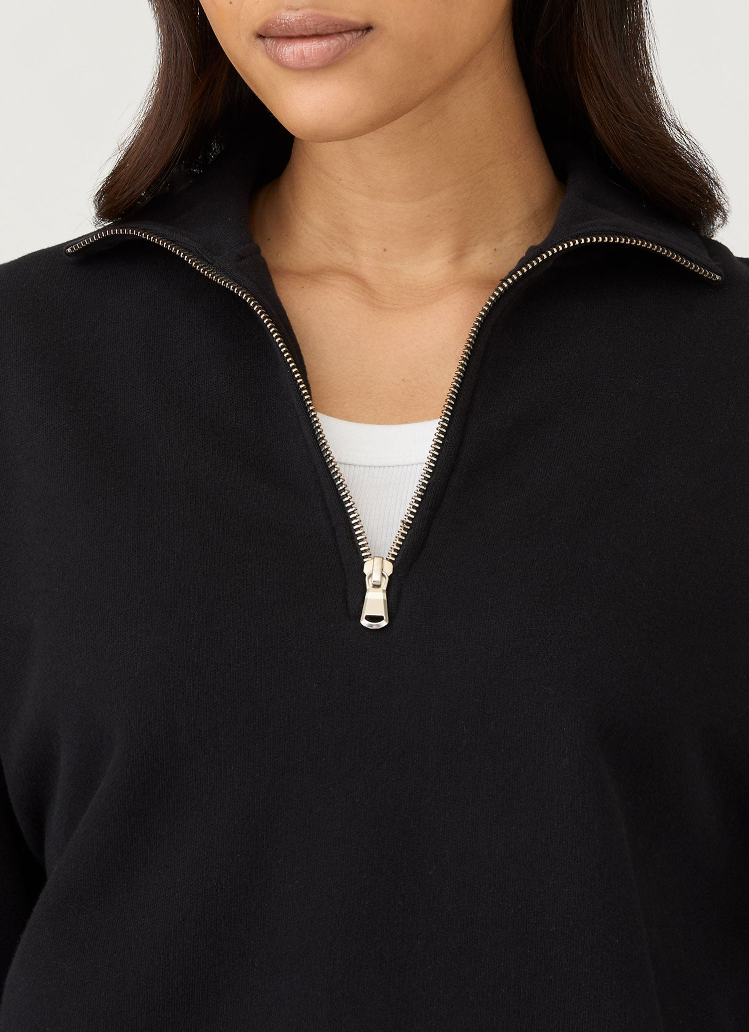 Half Zip Loopback Sweatshirt - 4
