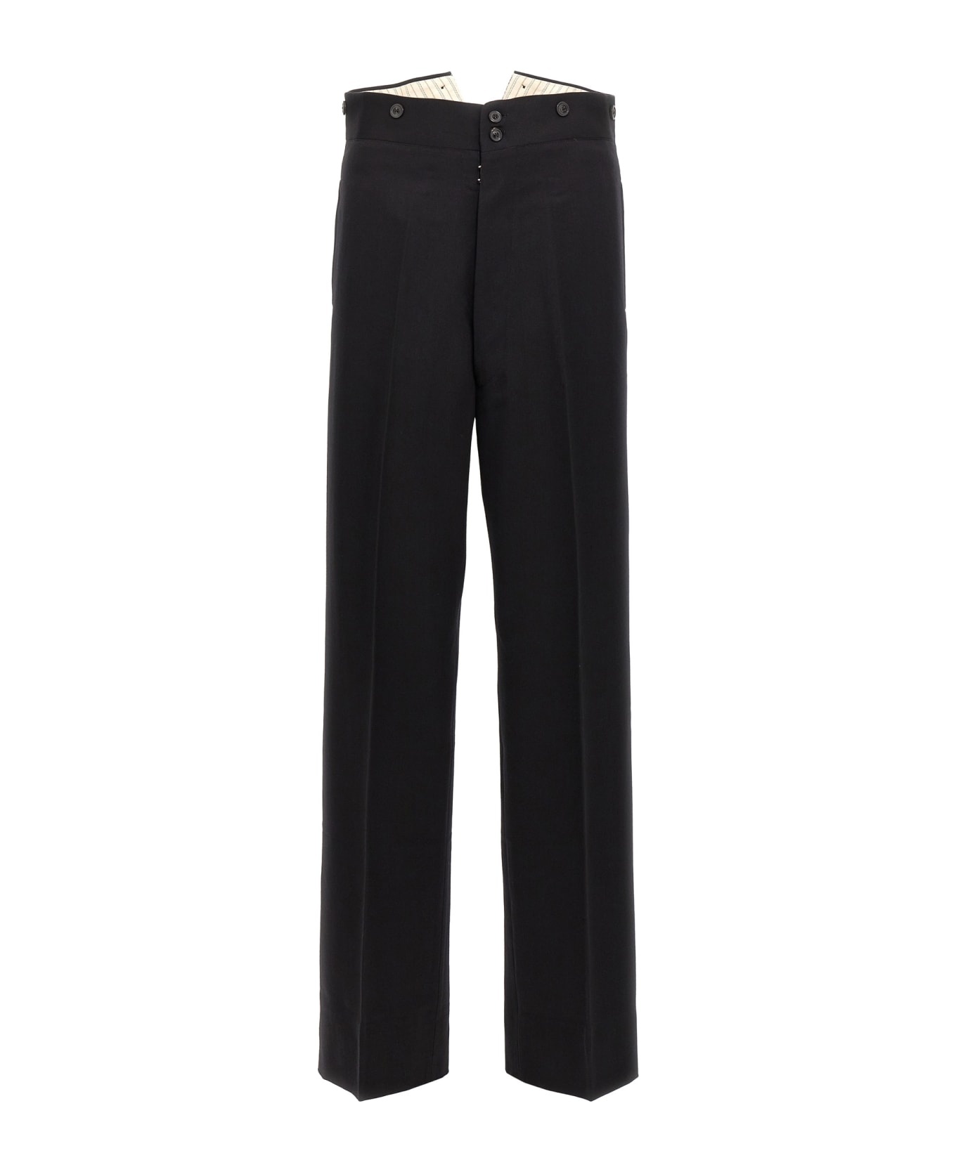 Strap Wool Pants - 1