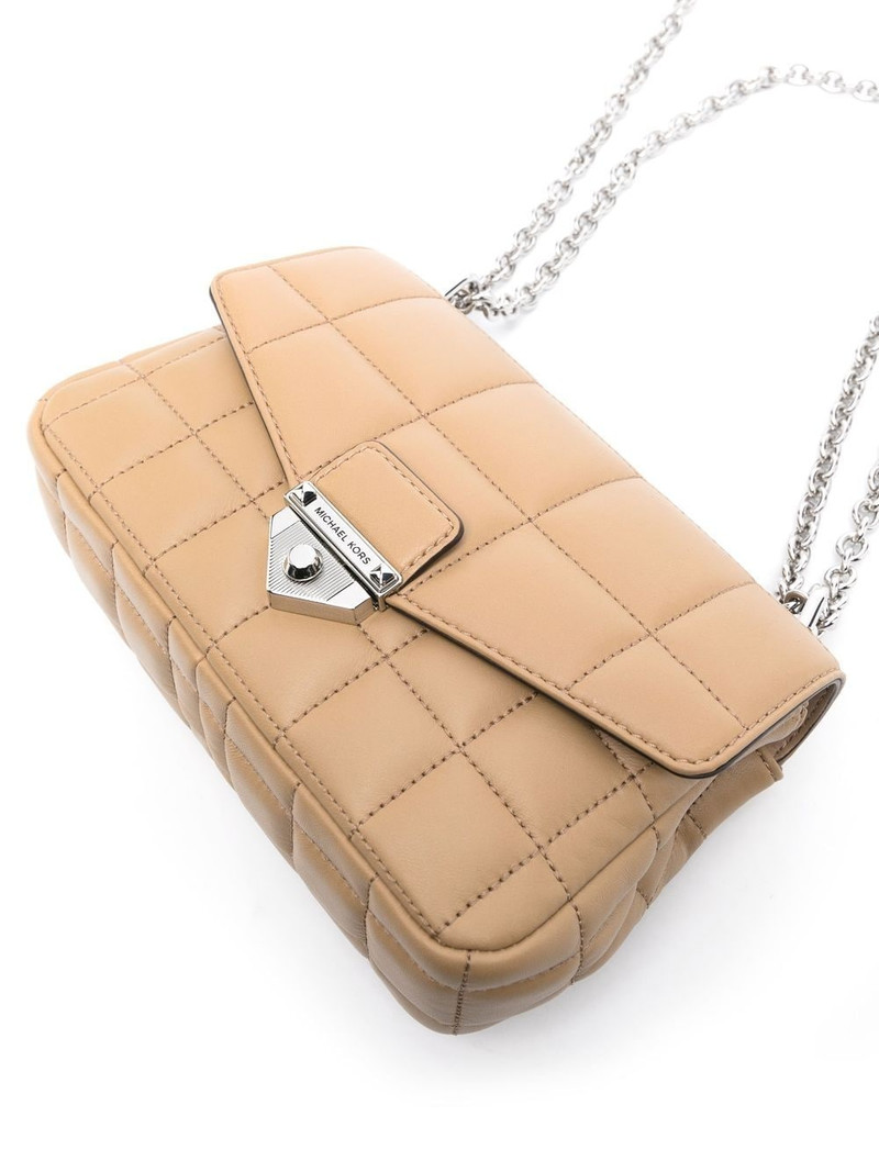 leather quilted shoulder bag 4
