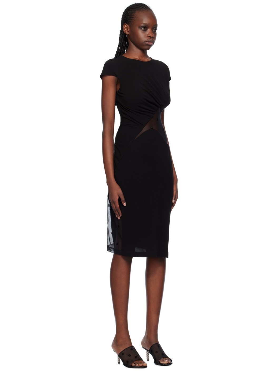 Black 4G Midi Dress - 2