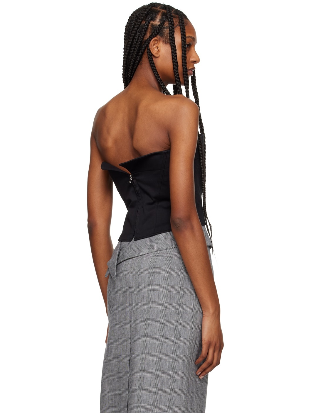 Black Cropped Camisole - 3