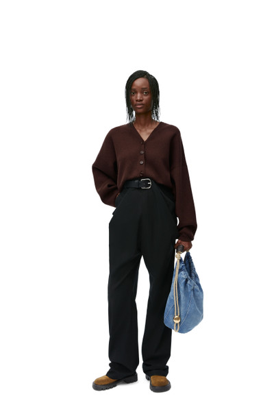 Loewe Draped trousers in cotton outlook