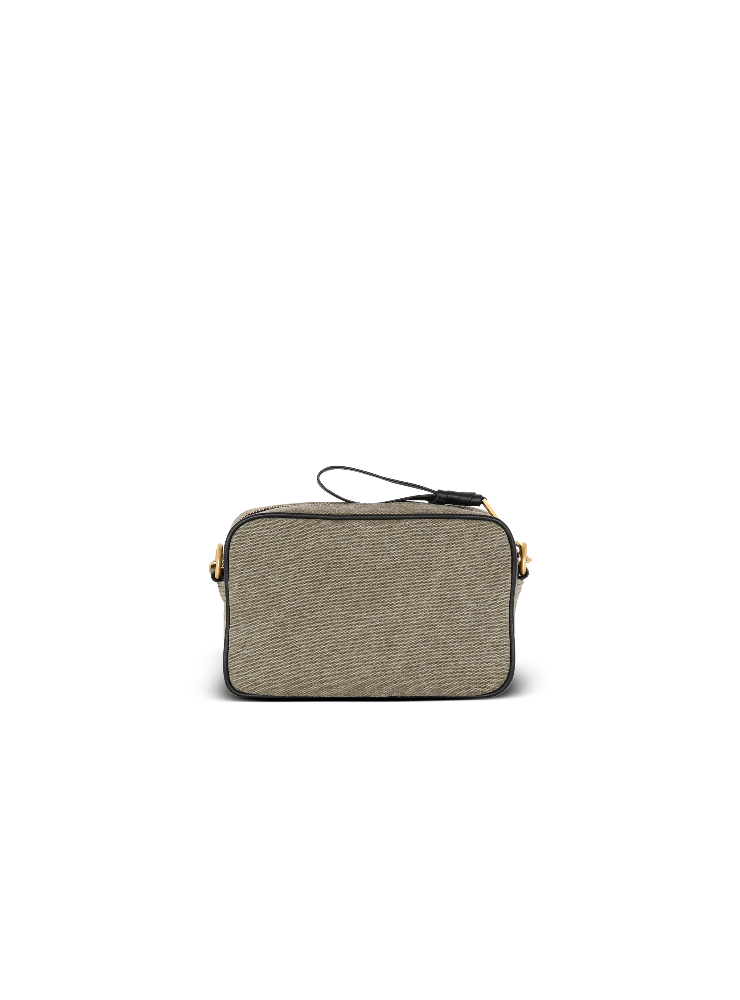 B-Army canvas and leather clutch 4