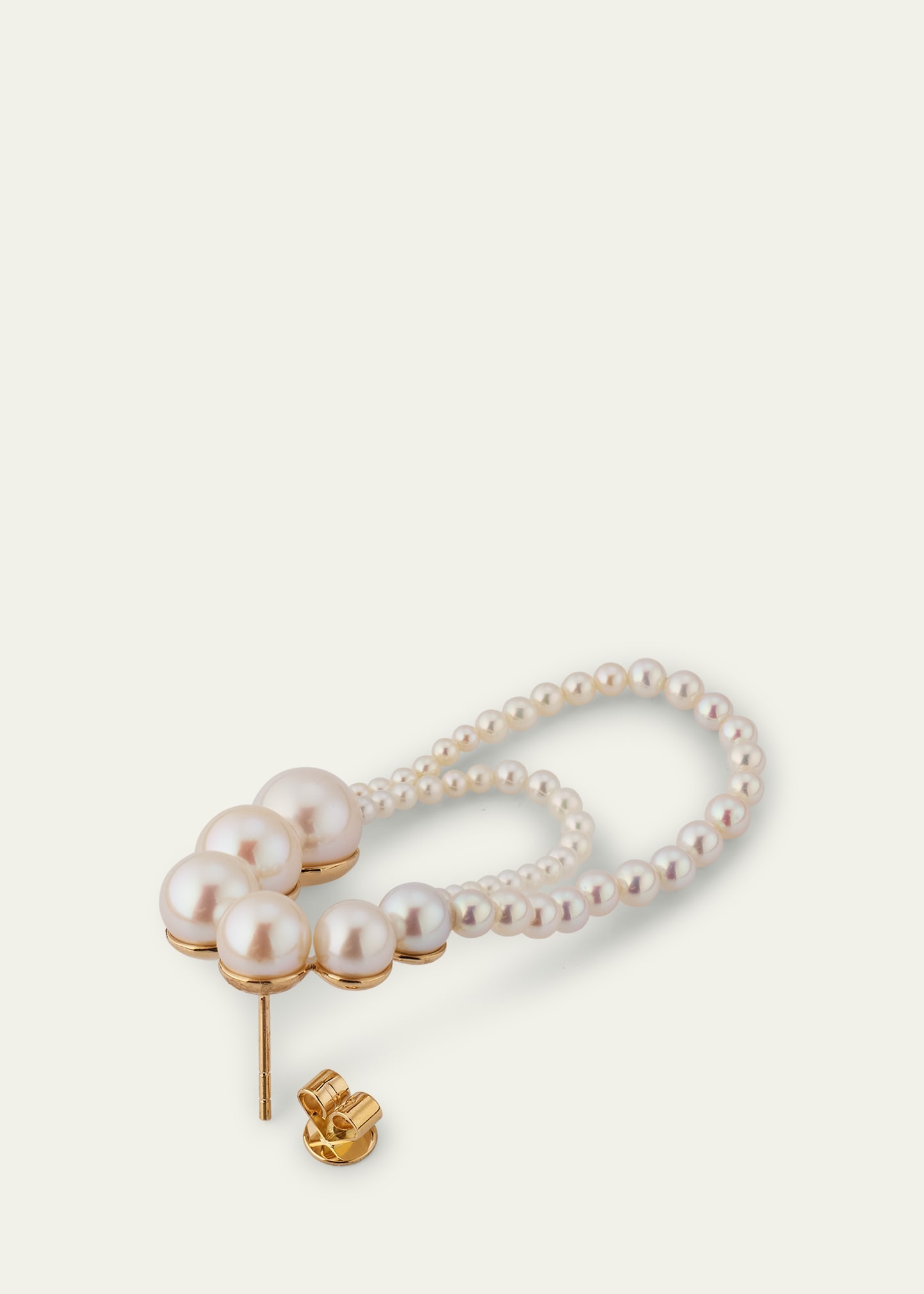 Embrasse de Perle Graduated Loop Earrings, Single, Right - 4