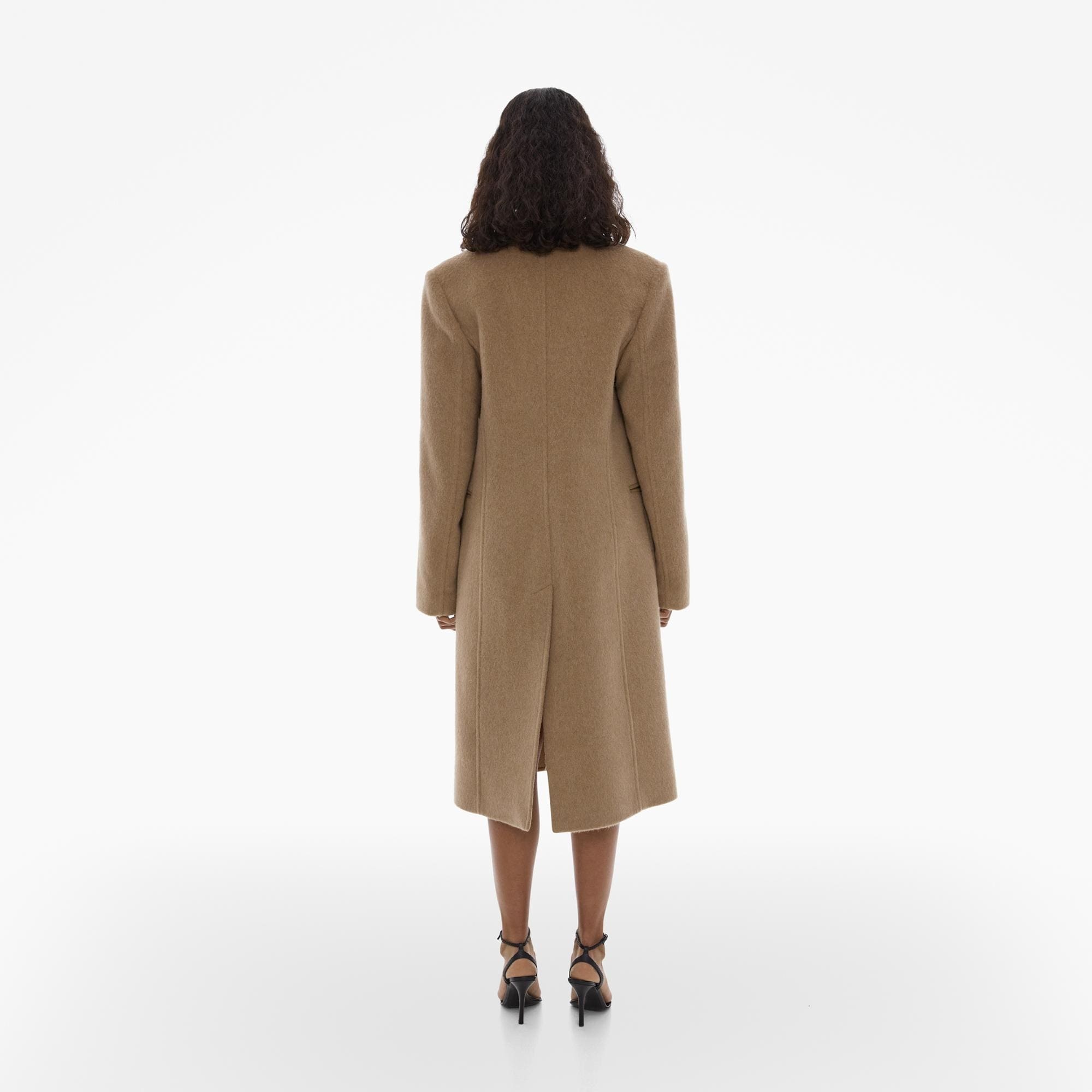 TAILORED WOOL-BLEND COAT - 4