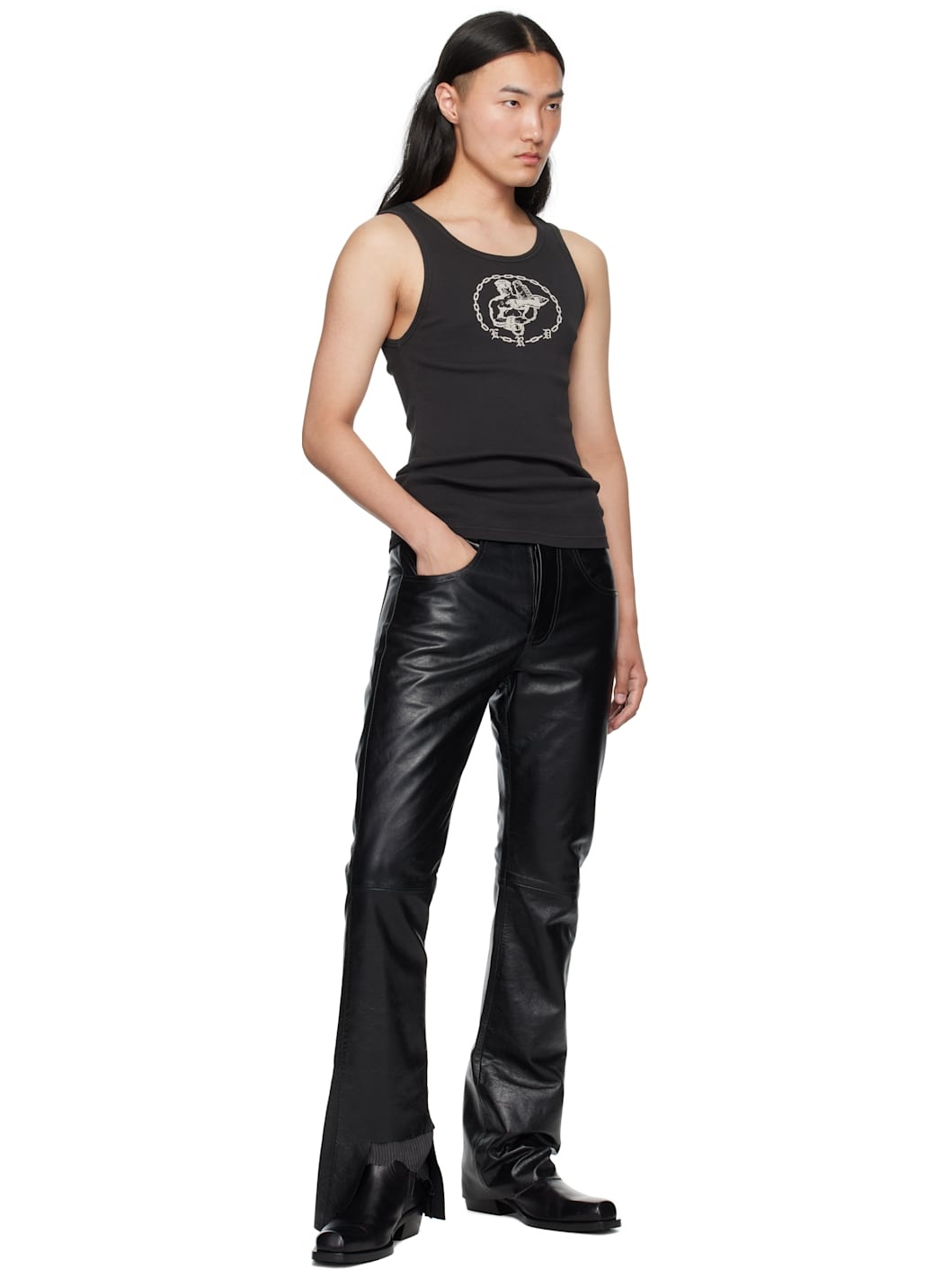 Black Enfants En Chaine Tank Top - 4
