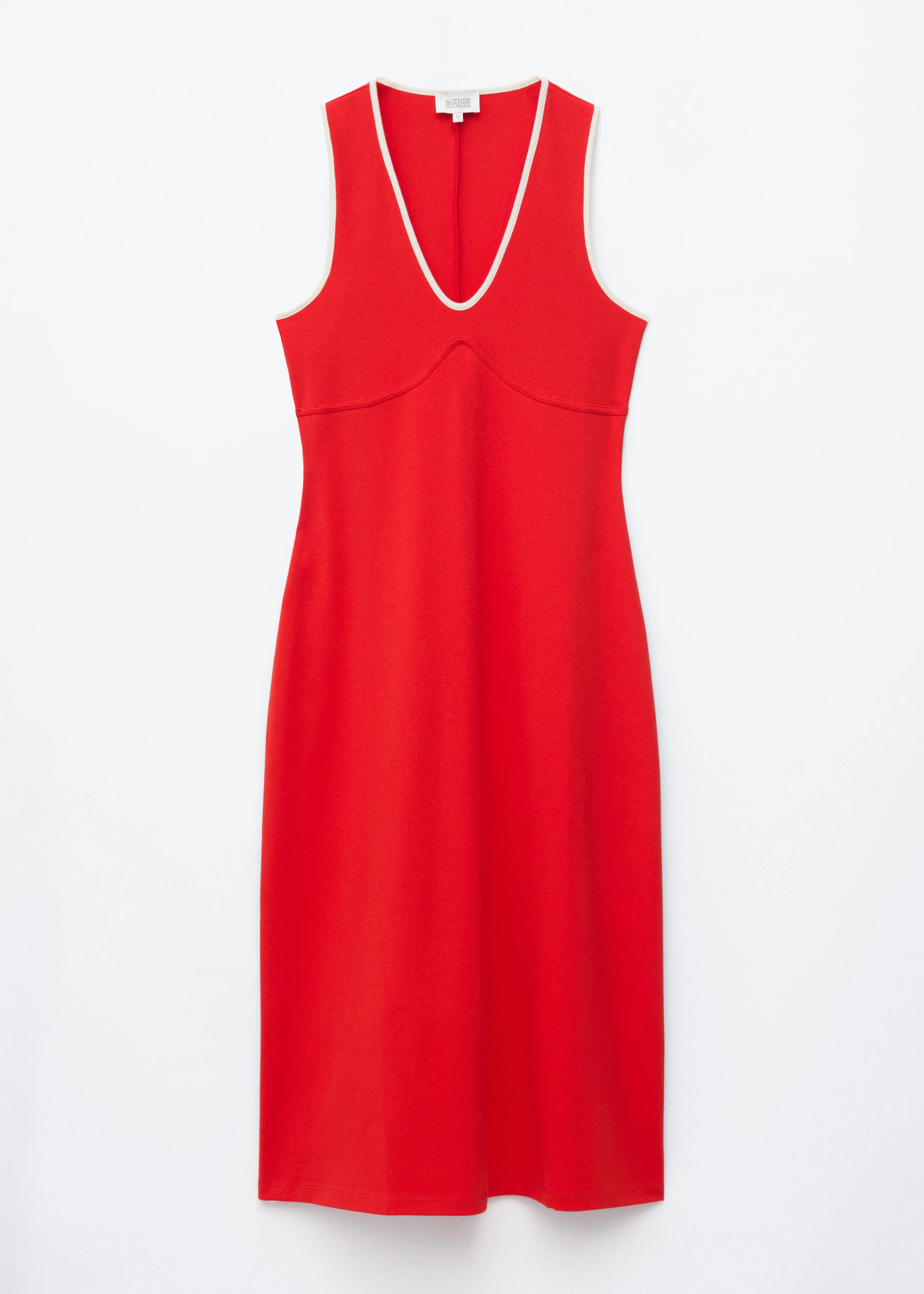 U-Neck Midi Dress - 1